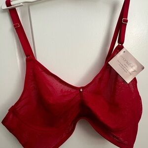 Smart & Sexy Red Underwire Bra with Adjustable Straps
